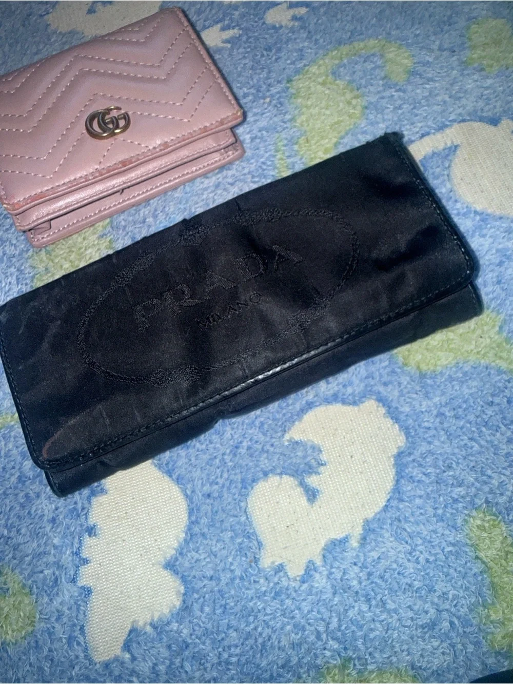 Gucci Pink Quilted Chevron Mini Wallet with Double G Logo BUNDLE - Picture 3 of 8